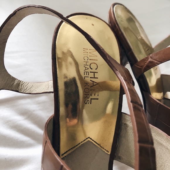 COPY - Michael Kors Strappy Leather Sandals - Picture 3 of 3